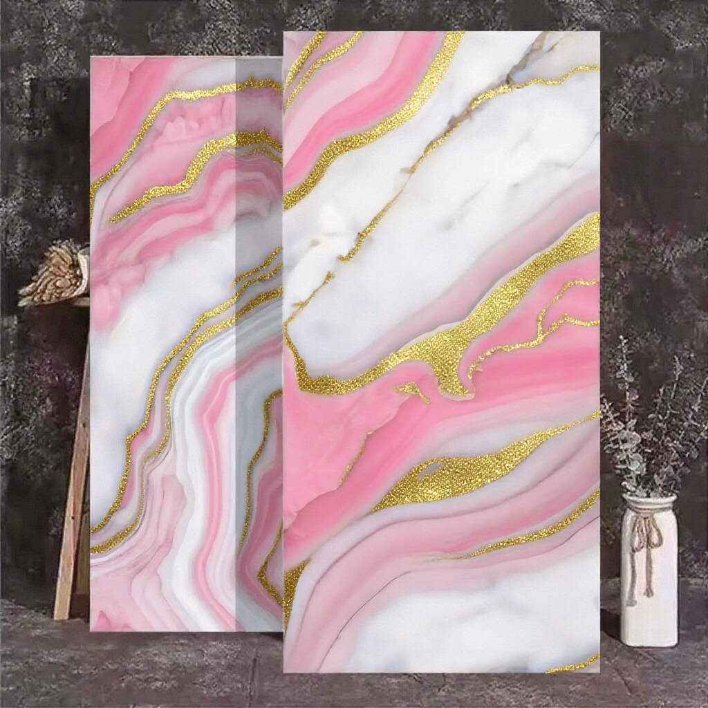 Gạch tráng men xanh vàng cho trang trí tường biệt thự, căn hộ hiện đại, phòng khách, phòng ăn, phòng tắm và sàn nghệ thuật mạ vàng đầy màu sắc.