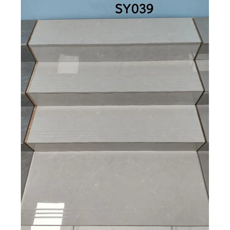 Gạch ốp bậc cầu thang vân đá cẩm thạch bóng