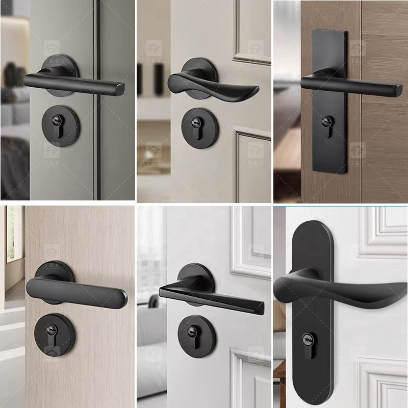 Tay Nắm Cửa Từ Tính Sang Trọng Xám Đậm Đa Năng