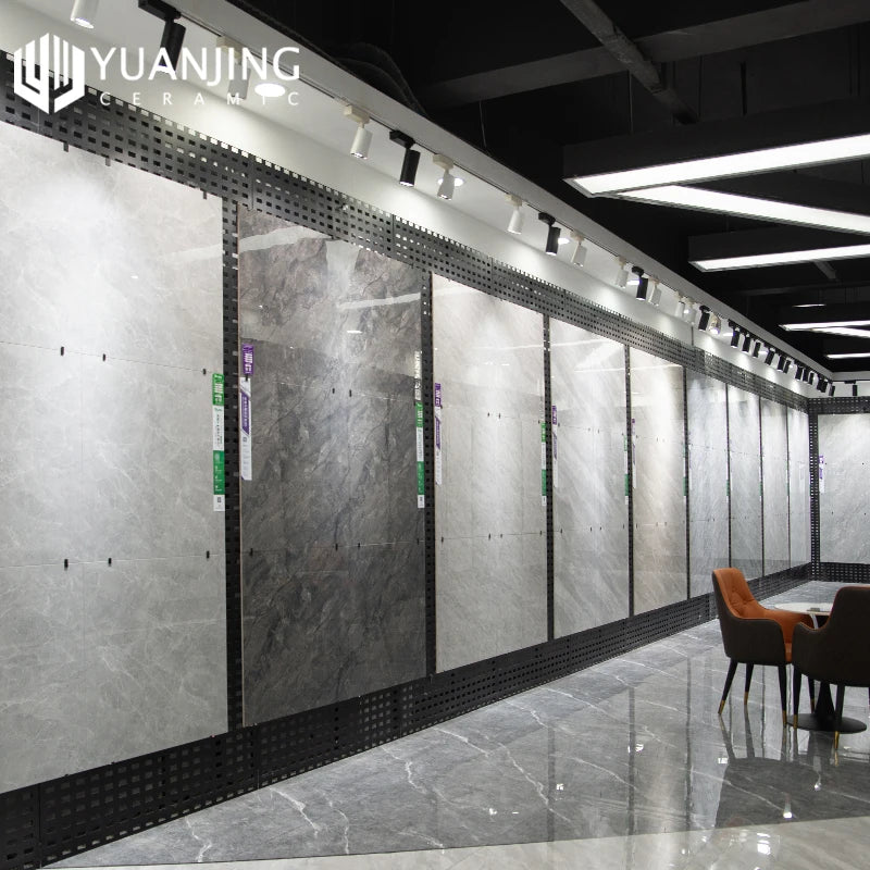 Gạch ốp tường và phòng tắm sứ toàn phần 400x800mm trắng bóng vân đá cẩm thạch