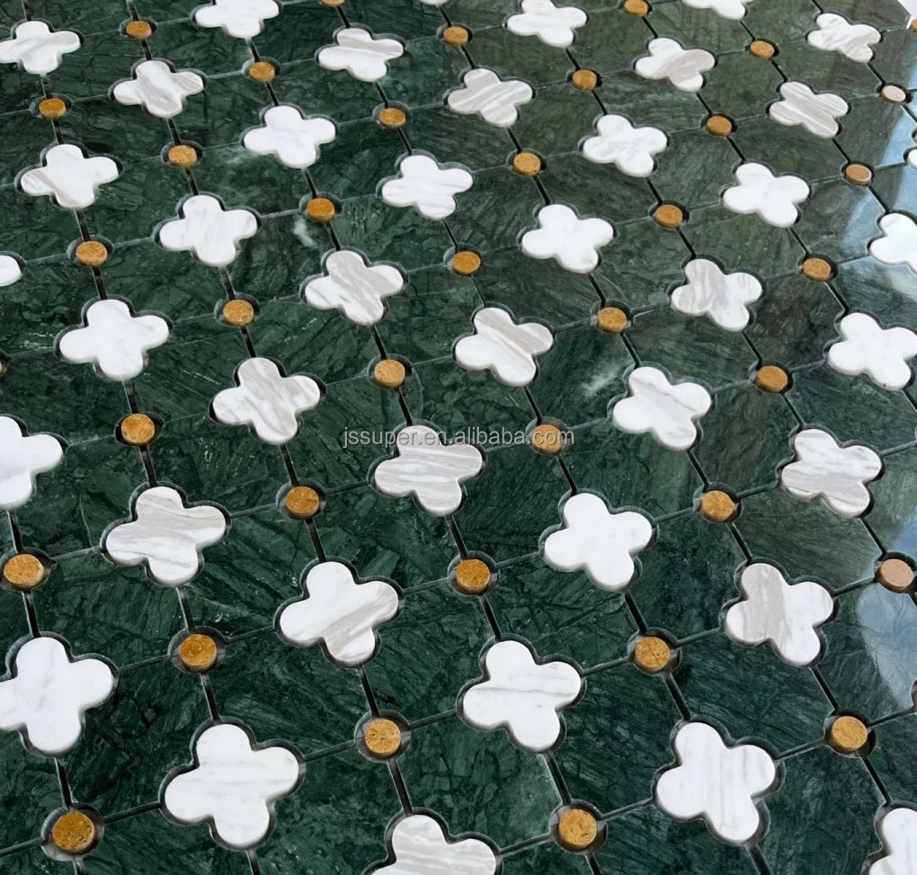Gạch Ốp Tường Ceramic Phong Cách Pháp Hiện Đại, Mosaic Đá Cẩm Thạch, Vân Đá Kháng Axit, Cho Bếp, Ban Công, Phòng Tắm