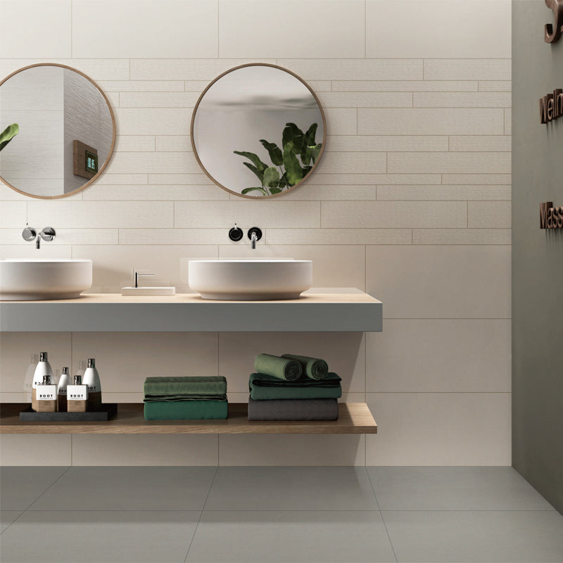 Gạch sứ tráng men bóng đồng chất và Gạch lát sàn xương sứ hai lớp