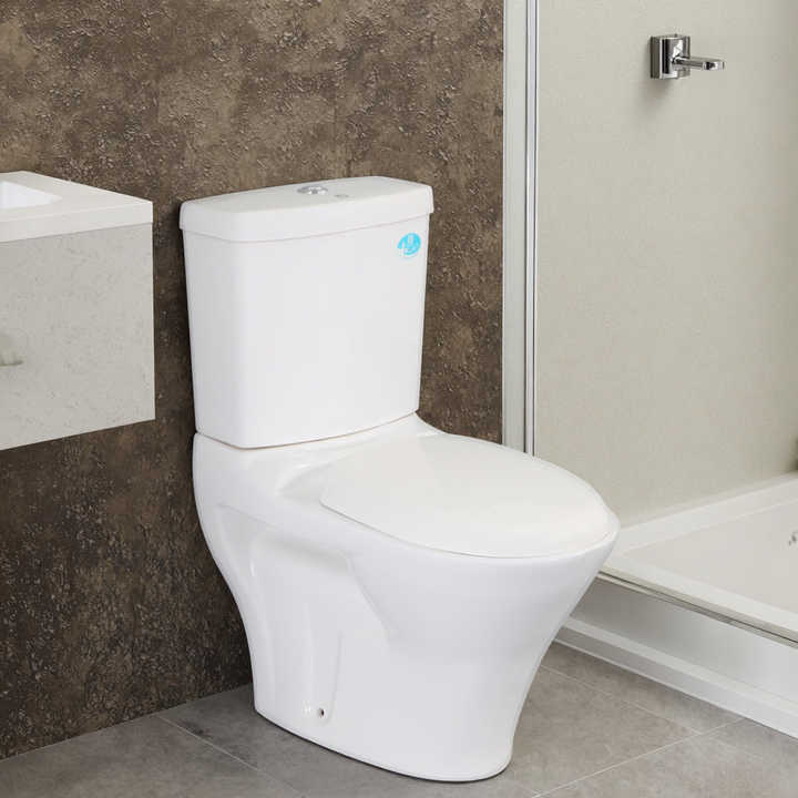 Bồn cầu sứ kiểu truyền thống, bồn cầu xả nước, đồ vệ sinh bằng gốm, bồn cầu hai khối gắn sàn cho phòng vệ sinh