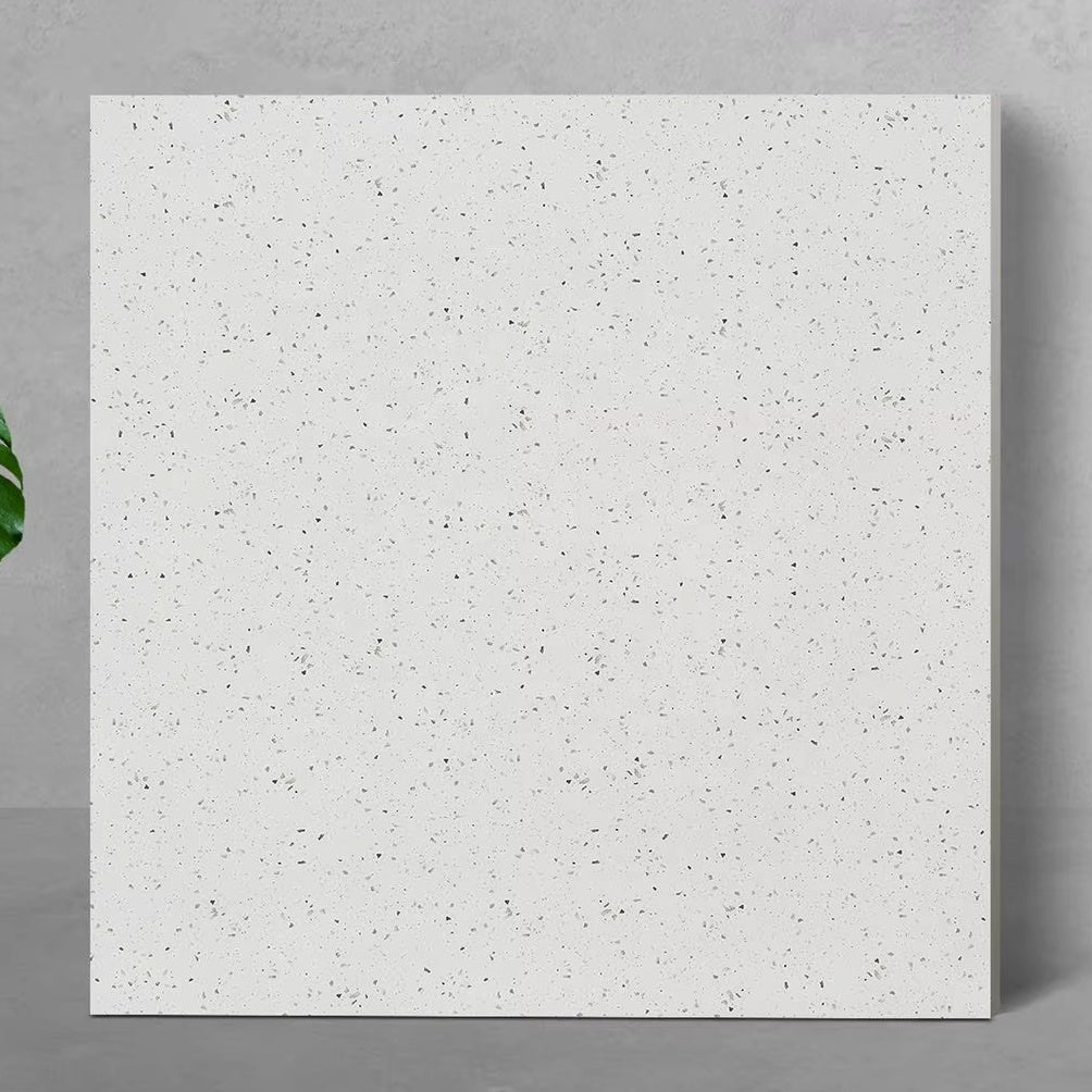 Gạch Lát Sàn Ceramic Tráng Men Thô Mộc Màu Xám Đậm 600x600 mm cho Nhà Tắm và Nhà Bếp