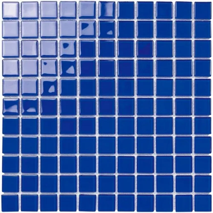 Bán Trực Tiếp Từ Nhà Sản Xuất Gạch Mosaic Kính Pha Lê Mới Màu Xanh Lam Cho Tường Nền Phòng Tắm