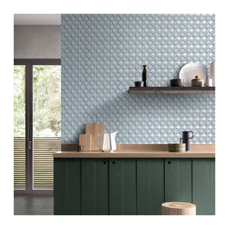 Gạch men sứ mosaic ốp tường phòng tắm và nhà bếp