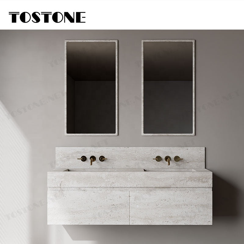 Đá Travertine Tự Nhiên Siêu Trắng Trang Trí Nội Thất
