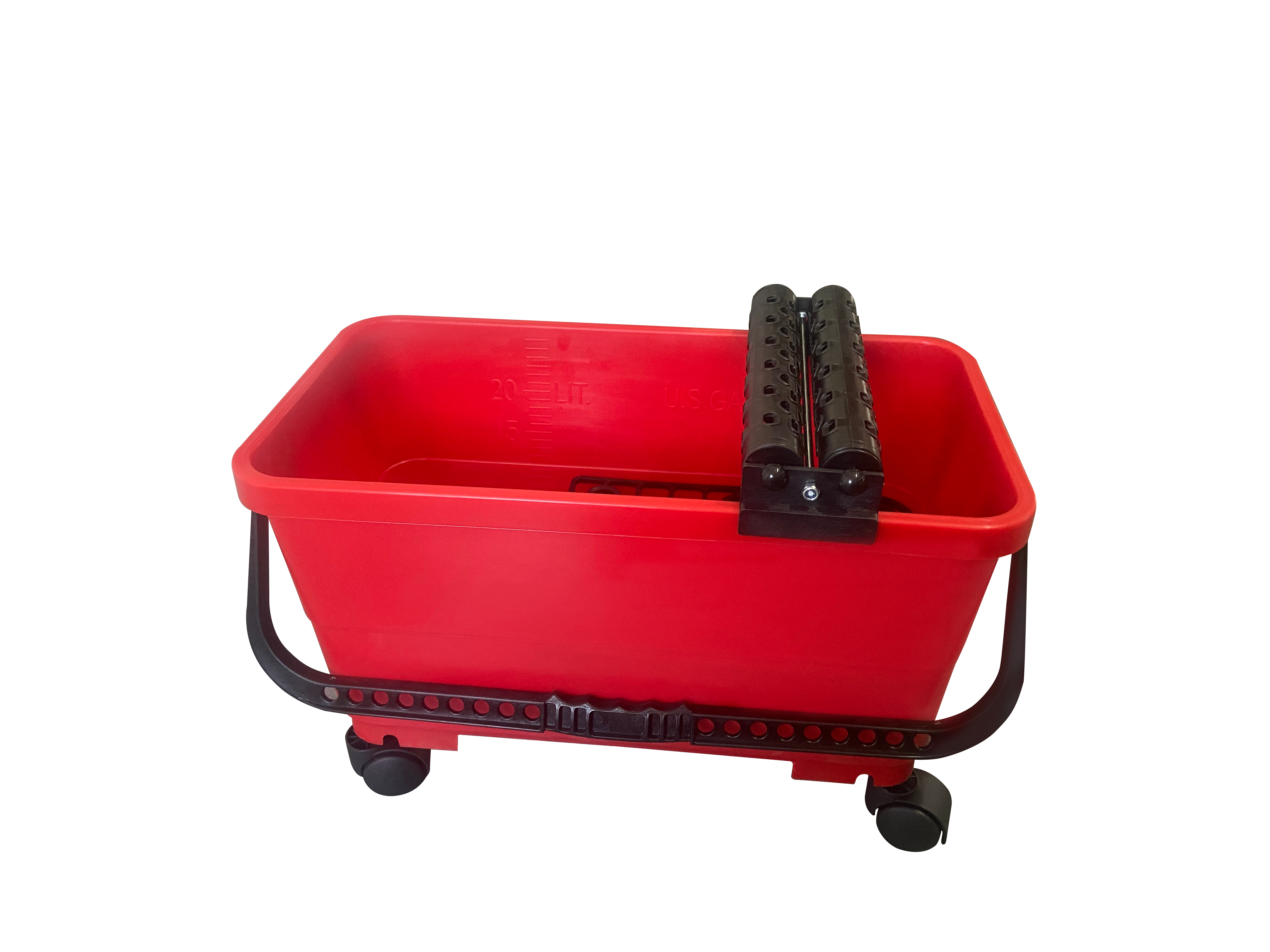 Bộ dụng cụ vệ sinh mạch vữa gạch với xô nhựa 24L, lưới, miếng bọt biển và con lăn đôi