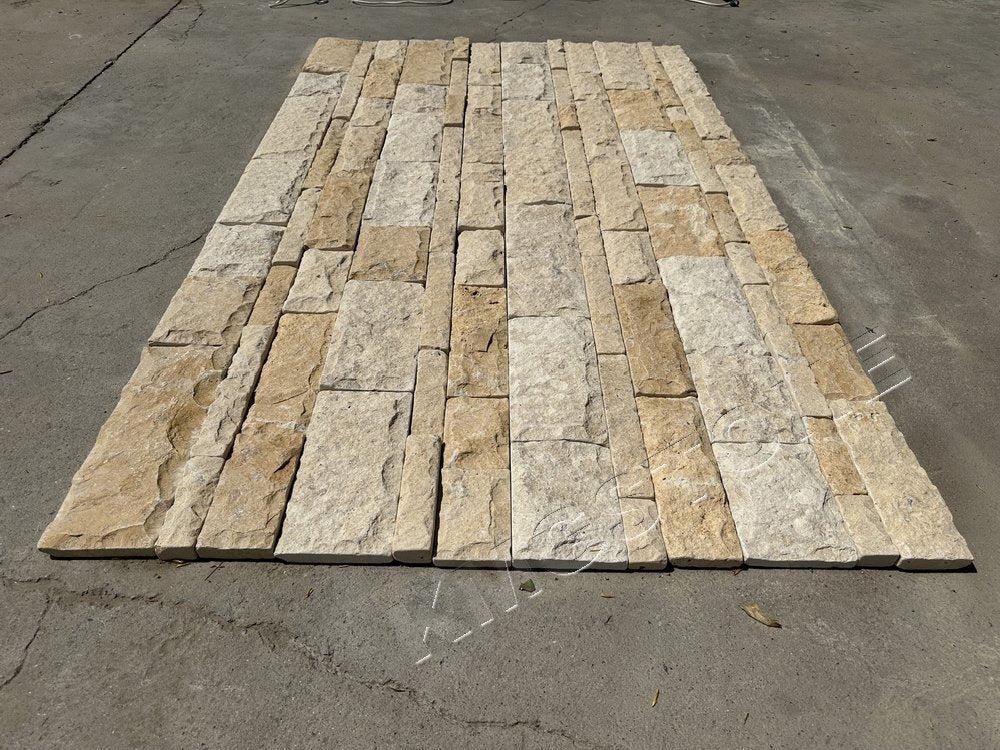 Hàng Mới Về KMGSTONE Thiết Kế Hiện Đại Tấm Đá Phiến Đá Nấm Tự Nhiên Đá Vôi Vàng Gạch Bền Kháng Axit Kháng Kiềm