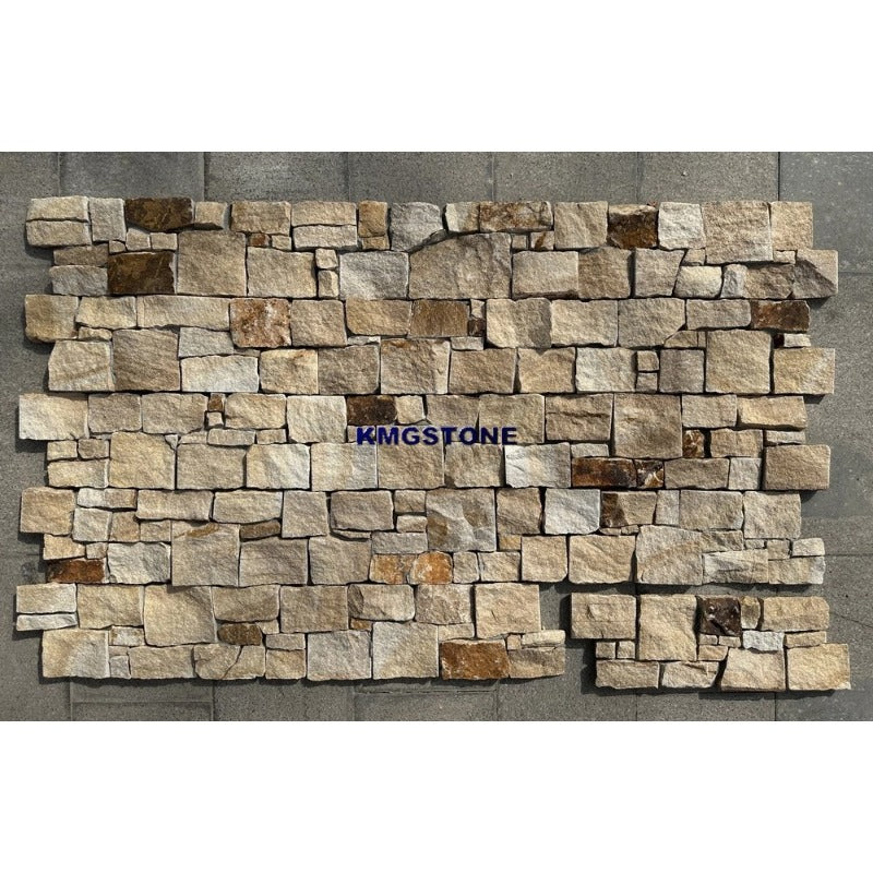 Tấm ốp đá veneer tự nhiên hiện đại màu Nâu hạt dẻ