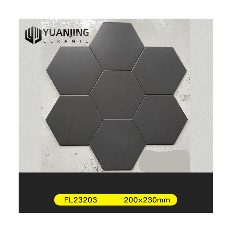 Gạch Lục Giác Foshan 200x230mm Màu Trơn Đơn Giản