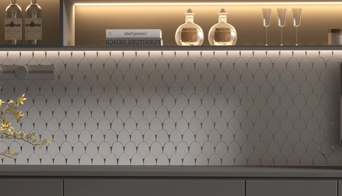 Gạch Mosaic Đá Cẩm Thạch Tùy Chỉnh cho Tường Nội Thất