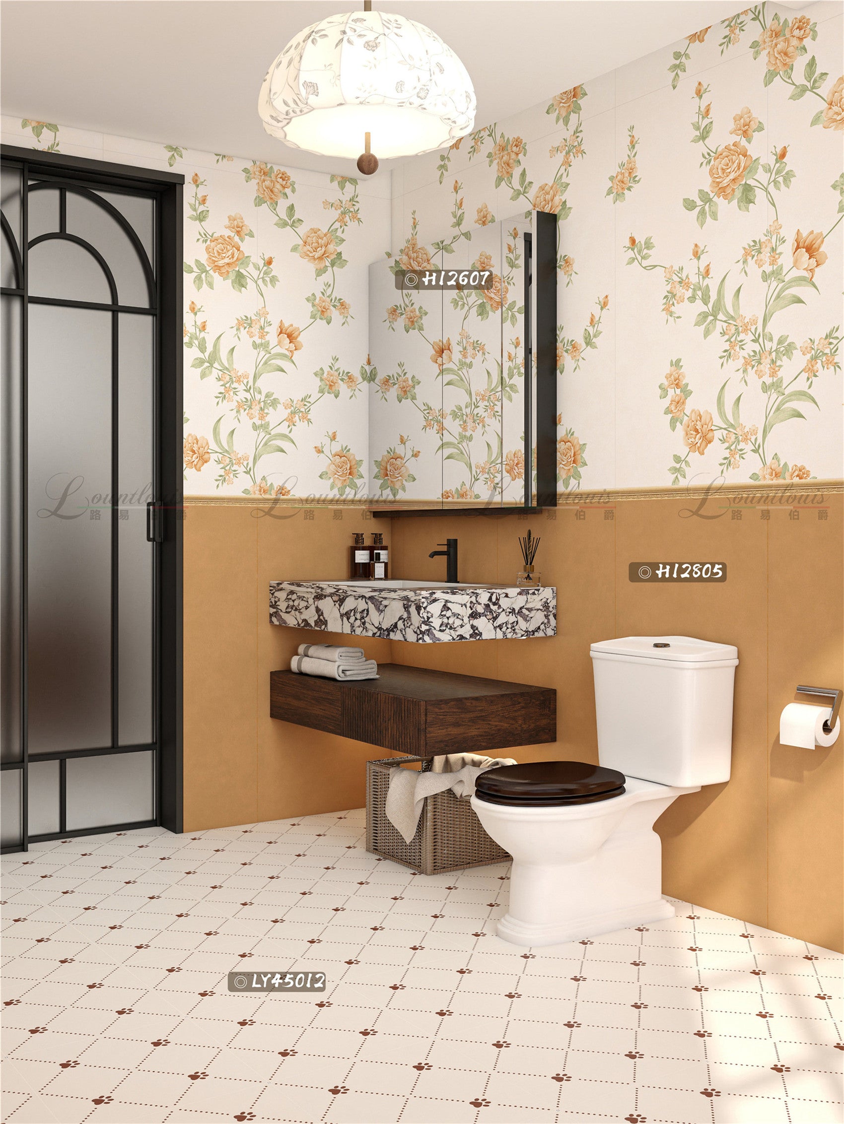 Gạch lát sàn sứ Pháp hiện đại chống trượt kháng khuẩn chống axit chịu lửa