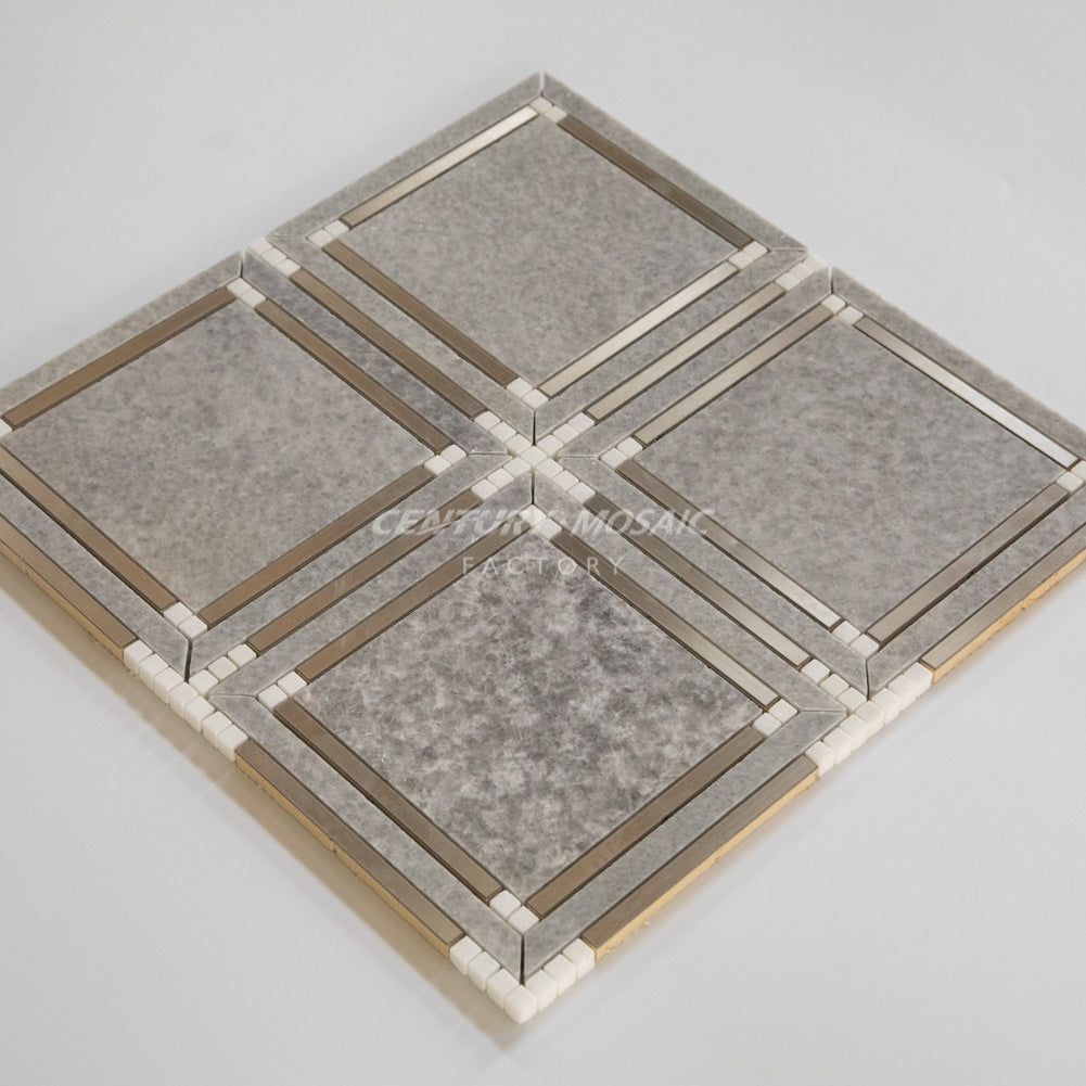 Gạch Mosaic Century Nghệ thuật Tường Cắt tia nước Lát sàn và Ốp tường