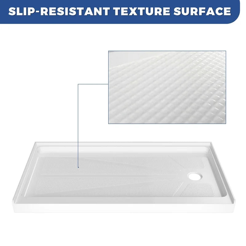 Shower Tray Acrylic Chong Truot Xa Phai Nguong Don