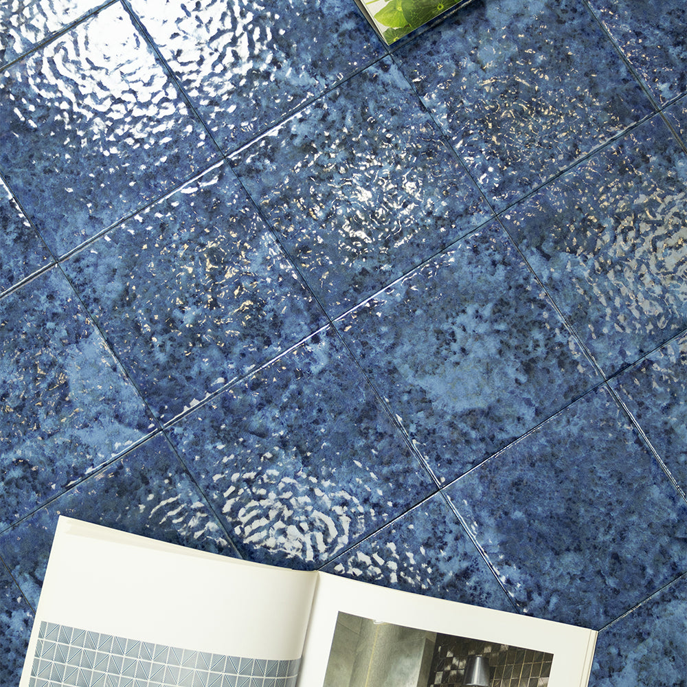 Gạch Mosaic Sứ Mờ Dạng Thẻ Hồ Bơi