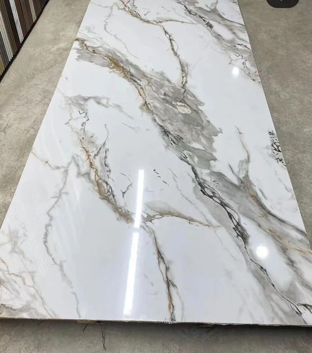 Tấm ốp tường bằng nhựa PVC vân đá cẩm thạch phong cách hiện đại, chống thấm nước, chống tia UV, dùng cho phòng khách hoặc khách sạn