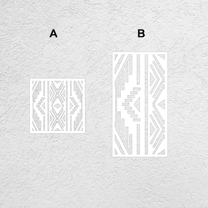 Stencil Trang Trí Tường In Hoa Văn Dài 40-80cm S216