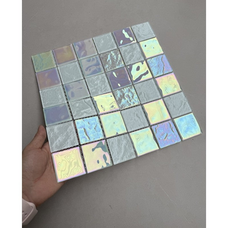 Gạch mosaic thủy tinh lấp lánh MH 7025