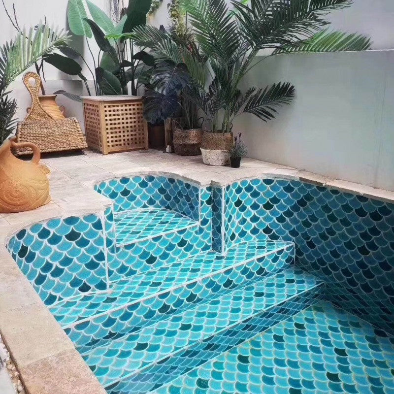 Gạch Mosaic Vảy Cá Rạn 2 lớp MHF 9002