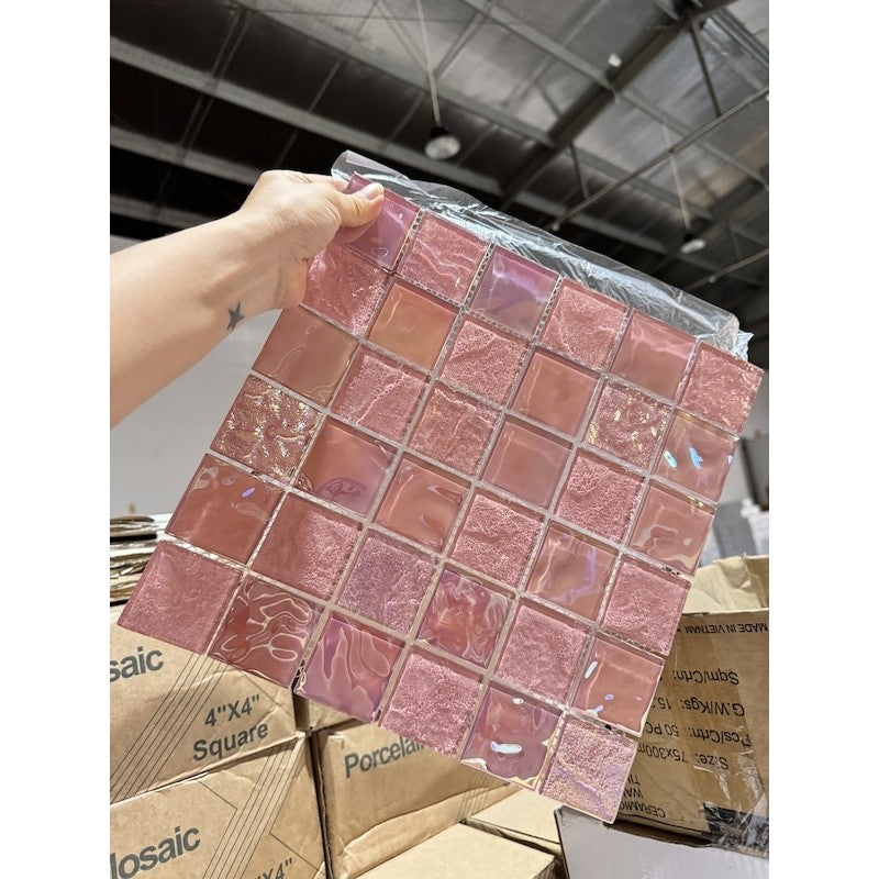 Gạch mosaic thủy tinh lấp lánh MH 7023