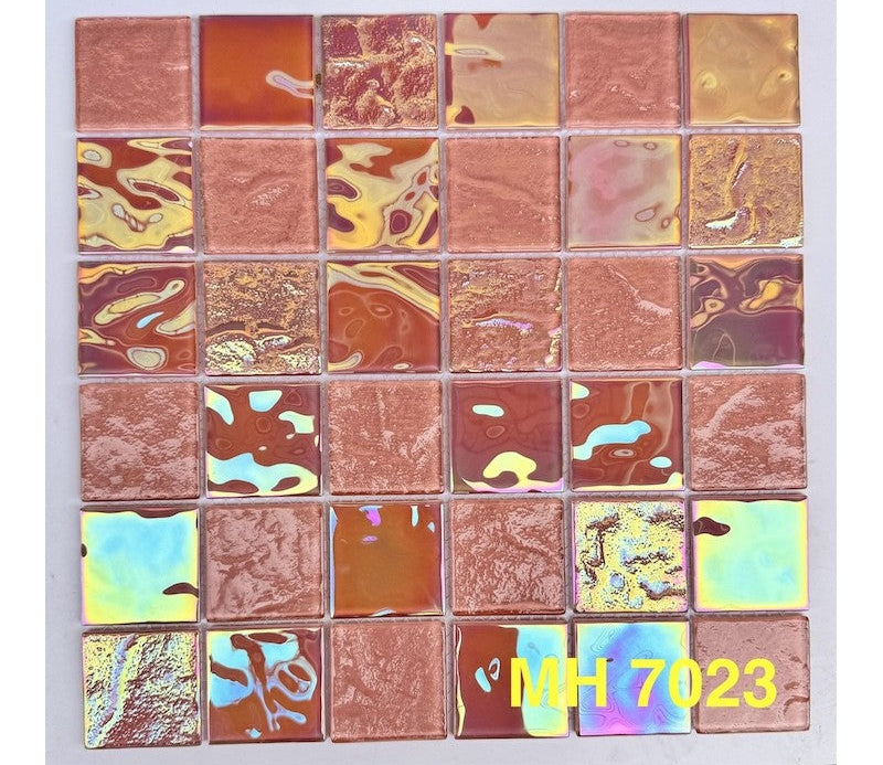 Gạch mosaic thủy tinh lấp lánh MH 7023