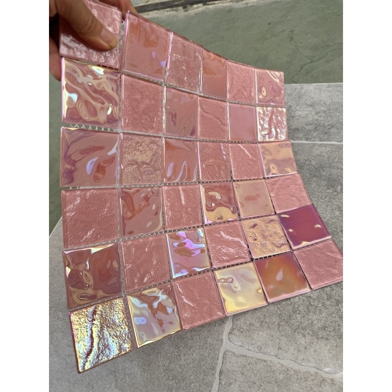 Gạch mosaic thủy tinh lấp lánh MH 7023