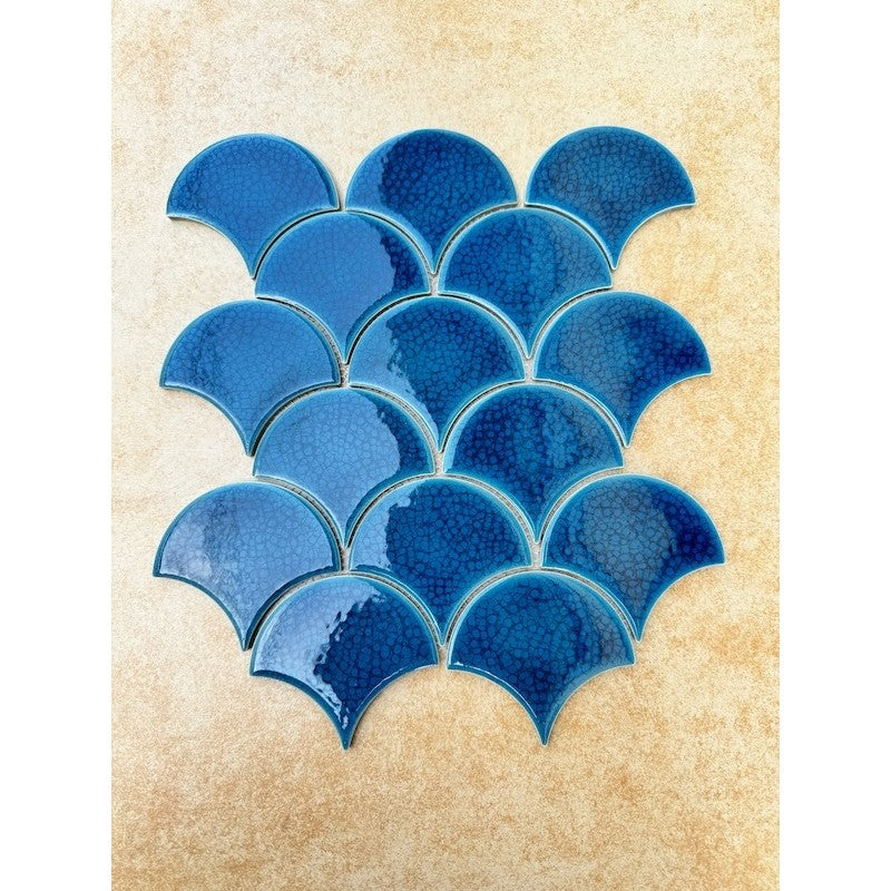 Gạch Mosaic Vảy Cá Rạn 2 lớp  MHF 8966