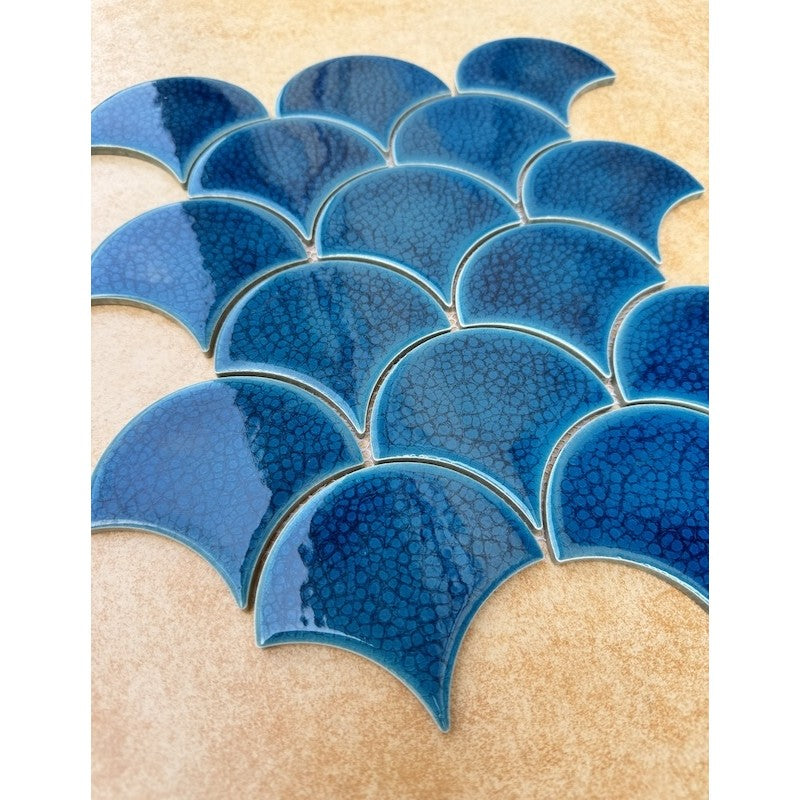 Gạch Mosaic Vảy Cá Rạn 2 lớp  MHF 8966