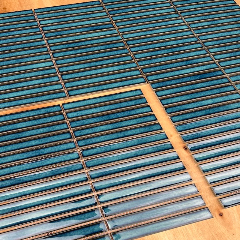 Gạch Mosaic Que Đũa Màu Xanh Biển MHT 077