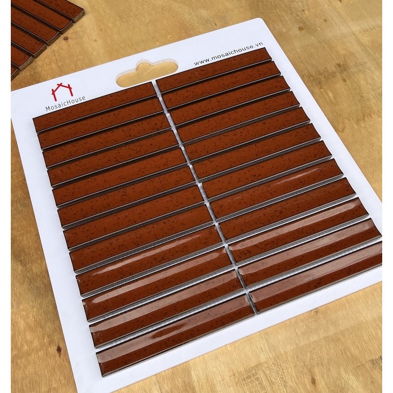 Gạch Mosaic Que Đũa Màu Đỏ MHT 016