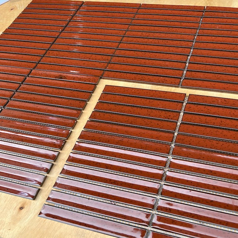 Gạch Mosaic Que Đũa Màu Đỏ MHT 016