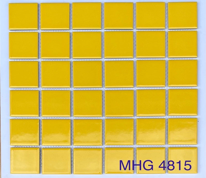 Gạch Mosaic Gốm Sứ Màu Vàng MHG 4815