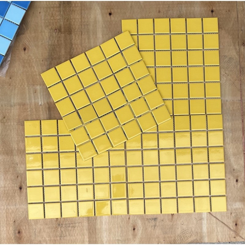 Gạch Mosaic Gốm Sứ Màu Vàng MHG 4815