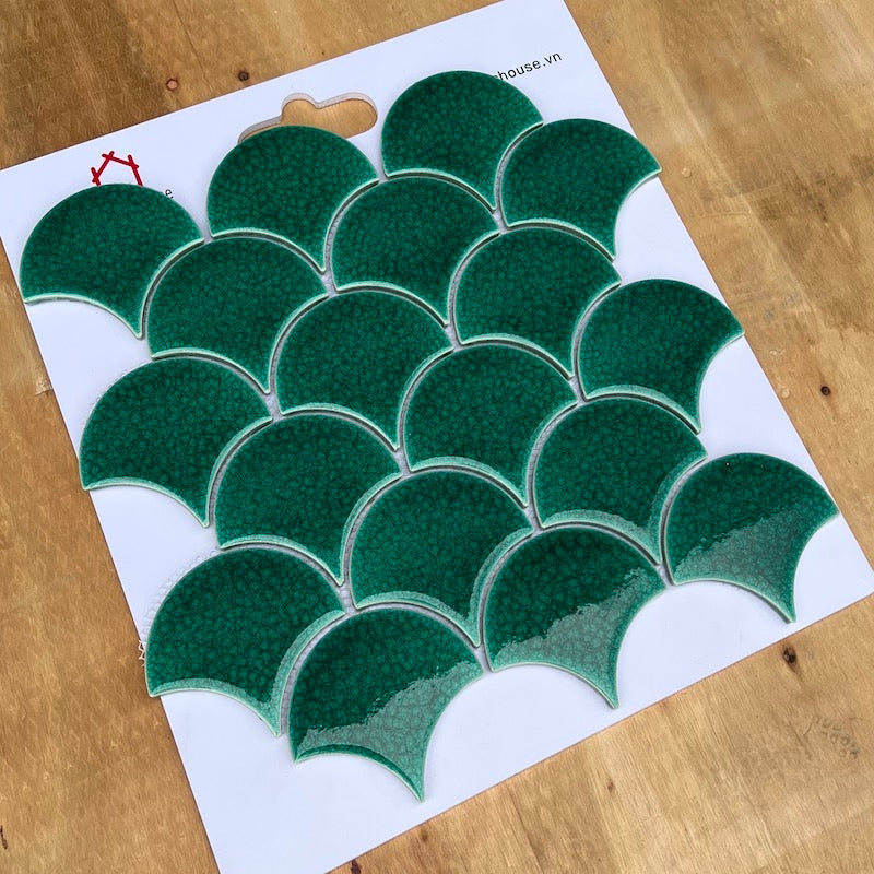 Gạch Mosaic Vảy Cá Rạn 2 lớp MHF 9508