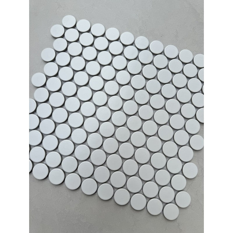GẠCH MOSAIC CHẤM BI MÀU TRẮNG CB 269