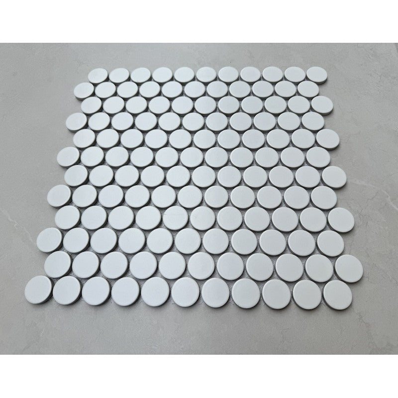 GẠCH MOSAIC CHẤM BI MÀU TRẮNG CB 269