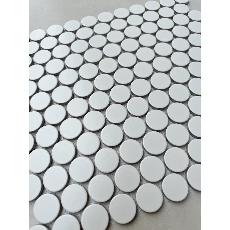GẠCH MOSAIC CHẤM BI MÀU TRẮNG CB 269