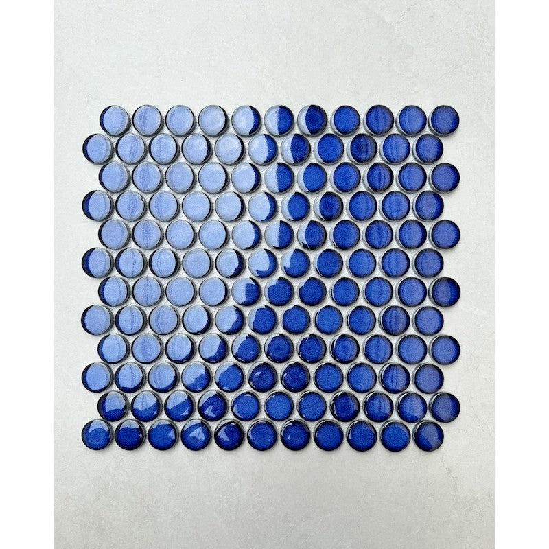 GẠCH MOSAIC CHẤM BI MÀU XANH DƯƠNG CB 128