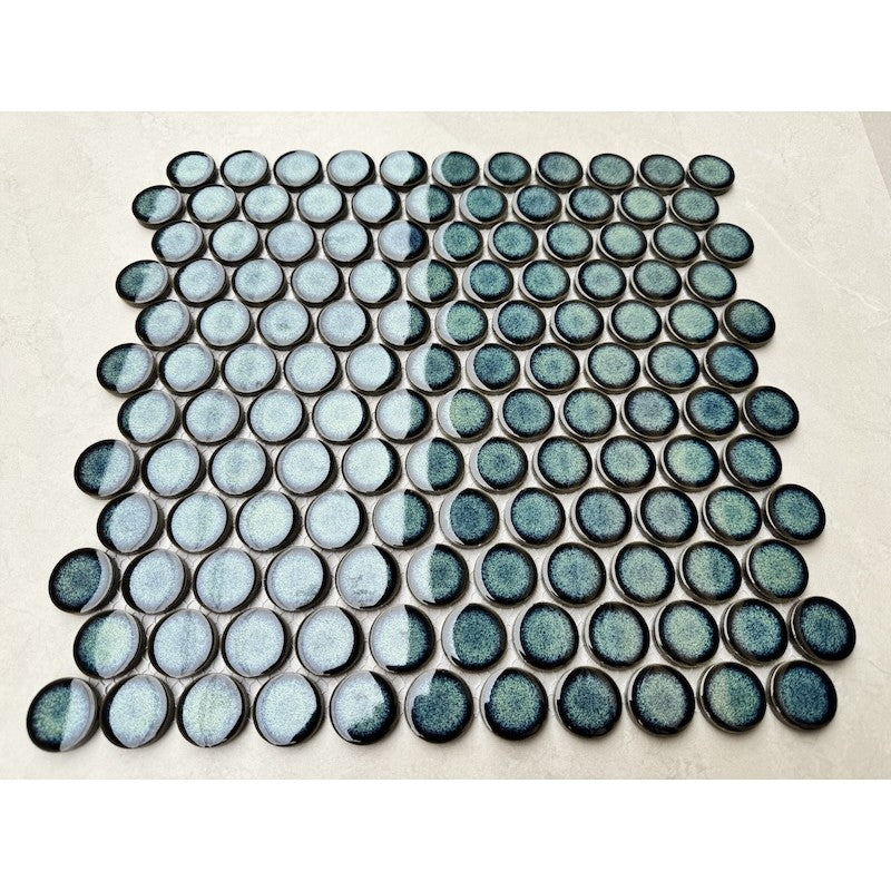 GẠCH MOSAIC CHẤM BI MÀU RÊU CB 160