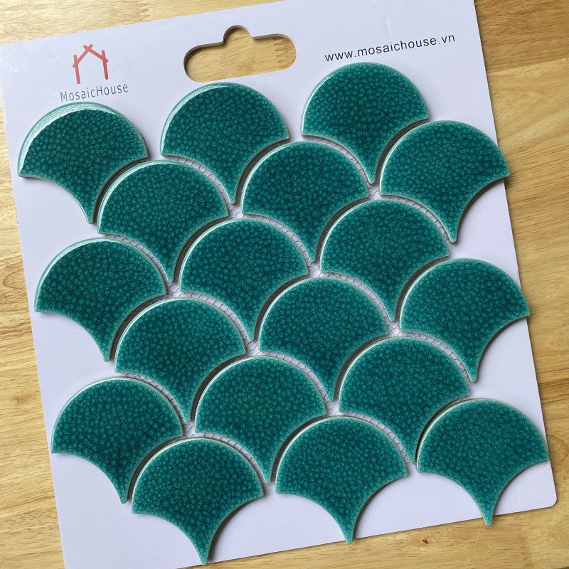 Gạch Mosaic Vảy Cá Rạn 2 lớp MHF 90011