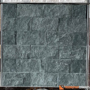Đá ốp tường bóc xanh 10×20
