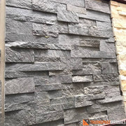 Đá ốp tường ghép đen slate