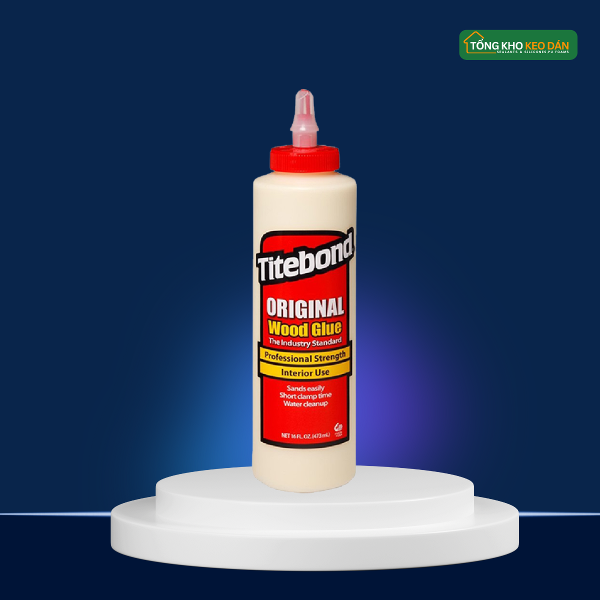 Keo Sữa Dán Ghép Gỗ Titebond Original Wood Glue 500g Đỏ
