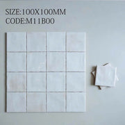 Gạch thẻ trắng kt 100x100mm mã M11B00