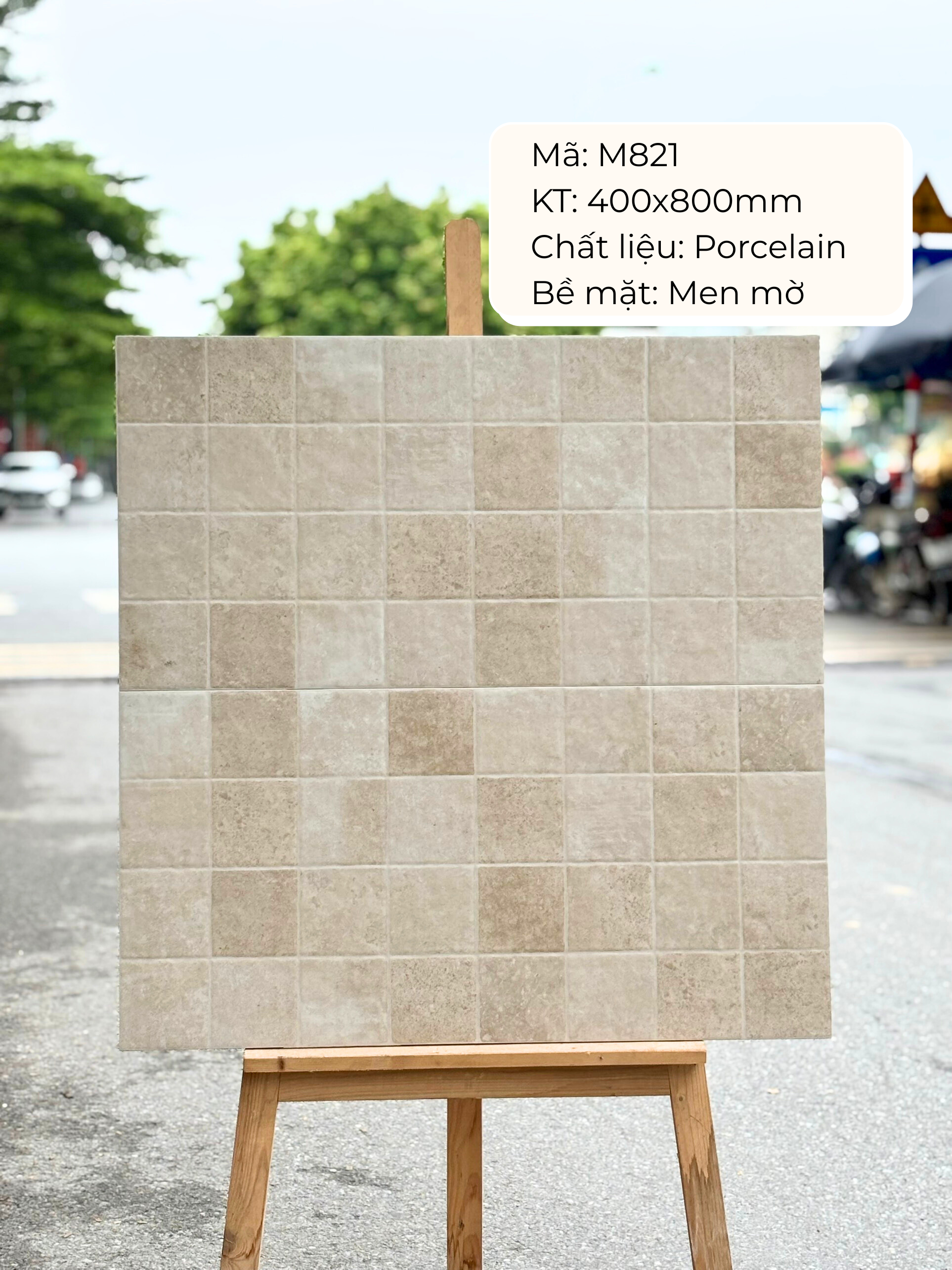 Gạch ốp lát 400x800 mã M821 (1thùng/1.92m2/6v/36,5kg)