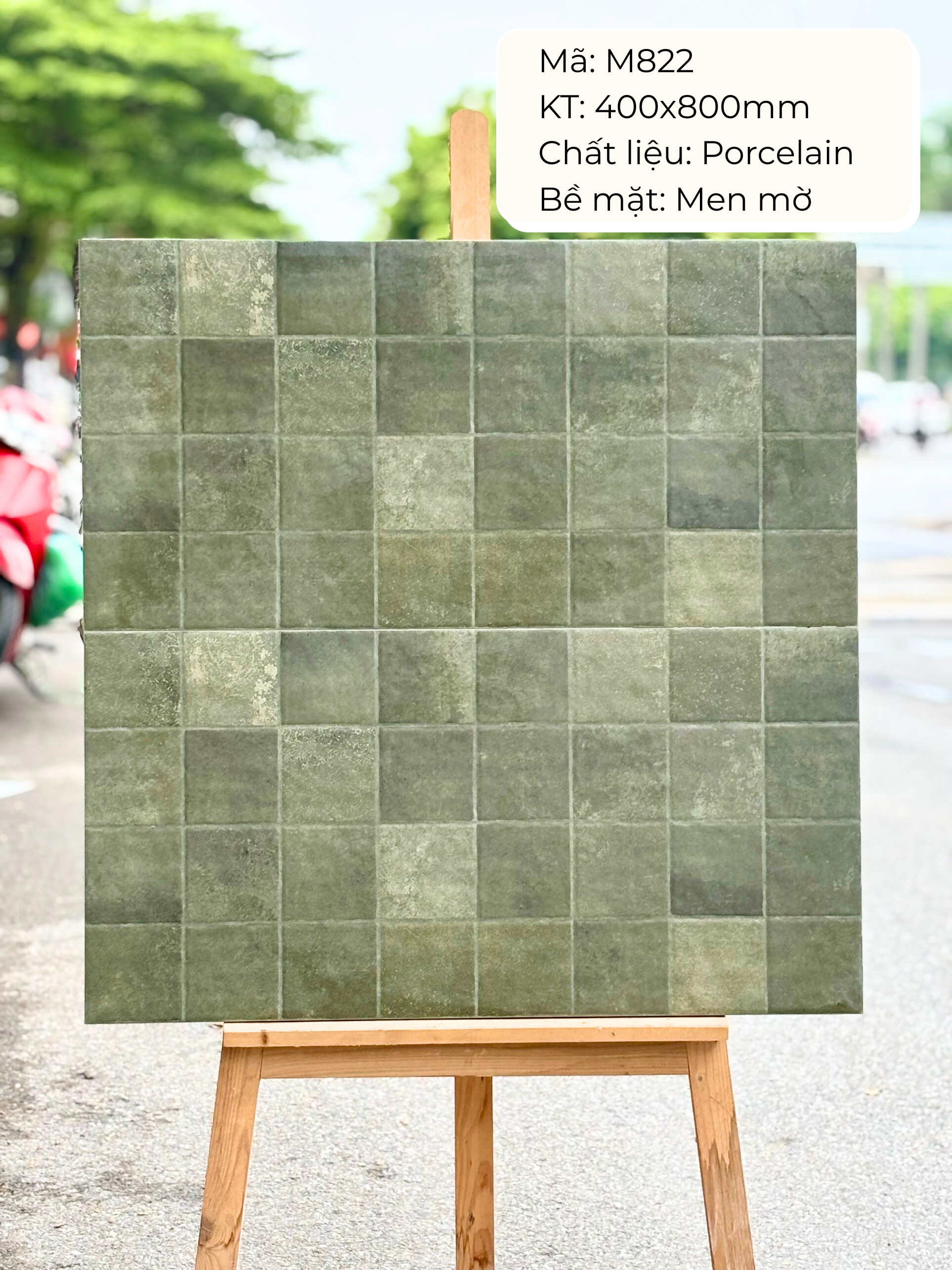 Gạch ốp lát 400x800 mã M822 (1thùng/ 1.92m2/ 6v/ 36,5kg)