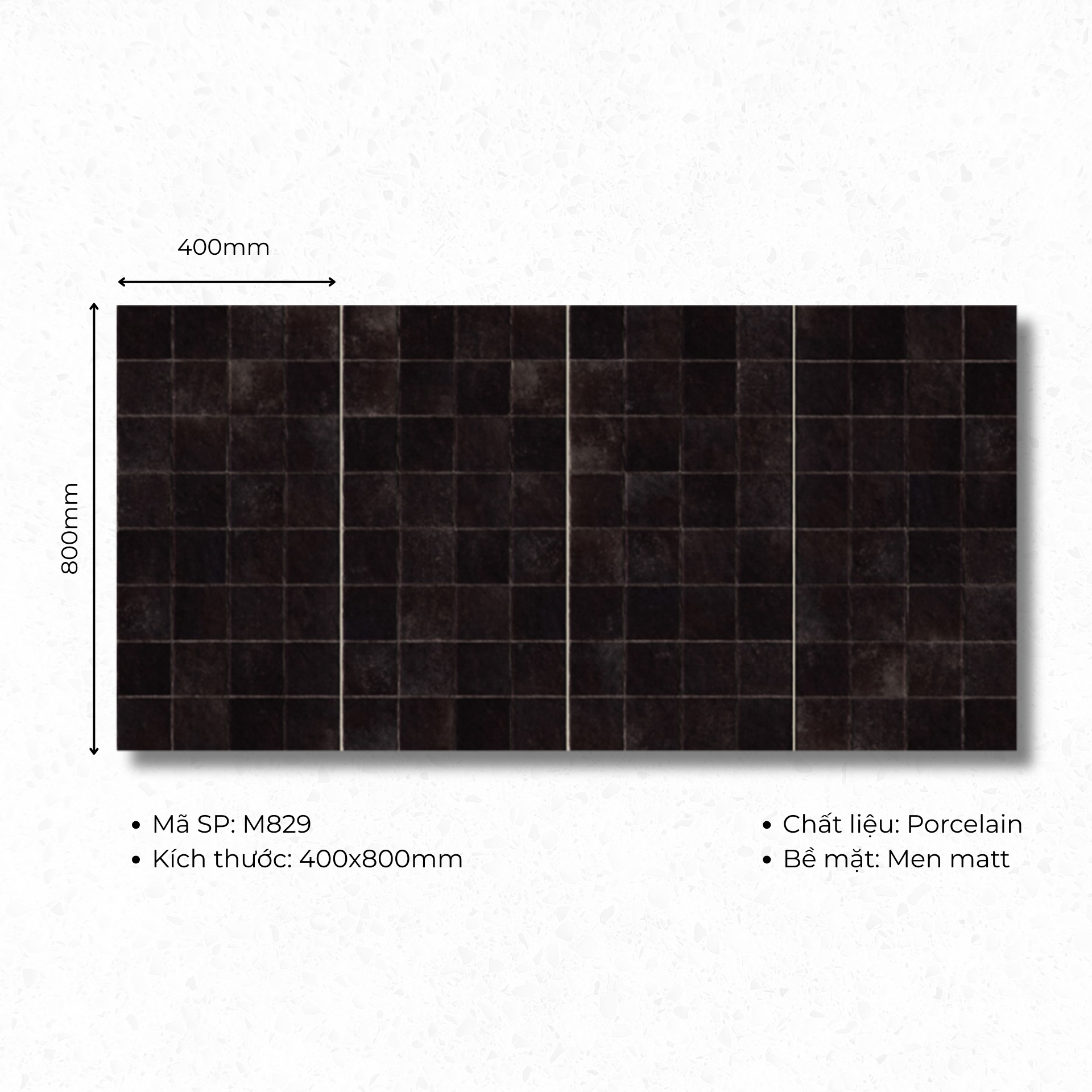 Gạch ốp lát 400x800 mã M829 (1thùng/ 1.92m2/ 6v/ 36,5kg)