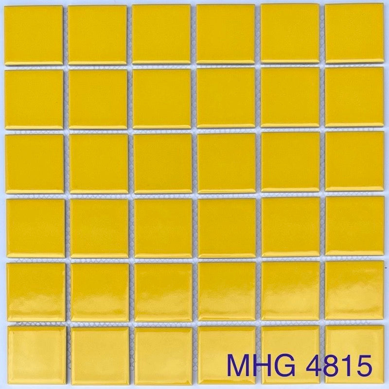 Gạch Mosaic Gốm Sứ Màu Vàng MHG 4815
