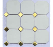 Gạch Mosaic Bát Giác Vàng